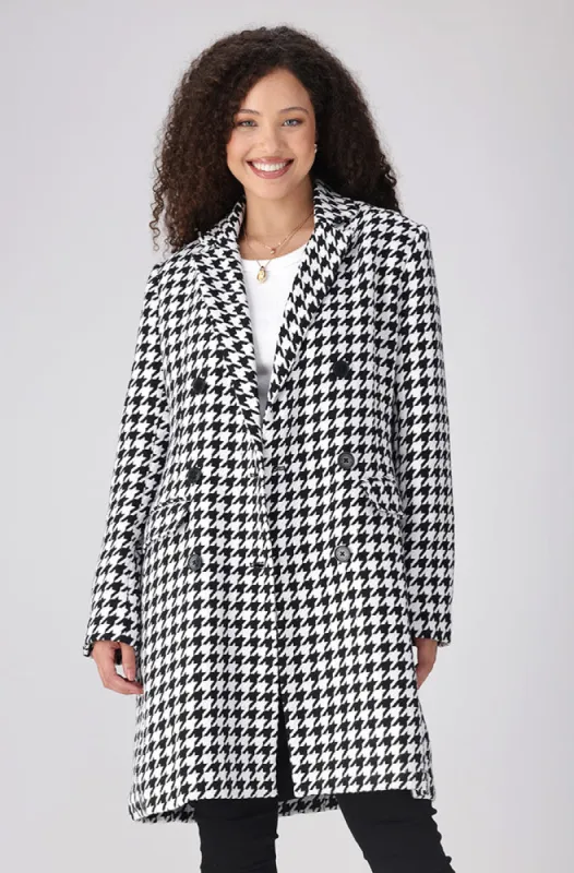 Lisa Houndtooth Melton Coat _ 155792 _ Multi sold by Dunns