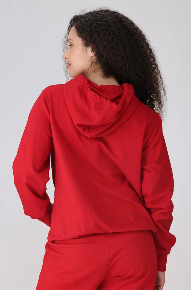 South Side Fleece Hoodie _ 156260 _ Red sold by Dunns product image thumbnail 3