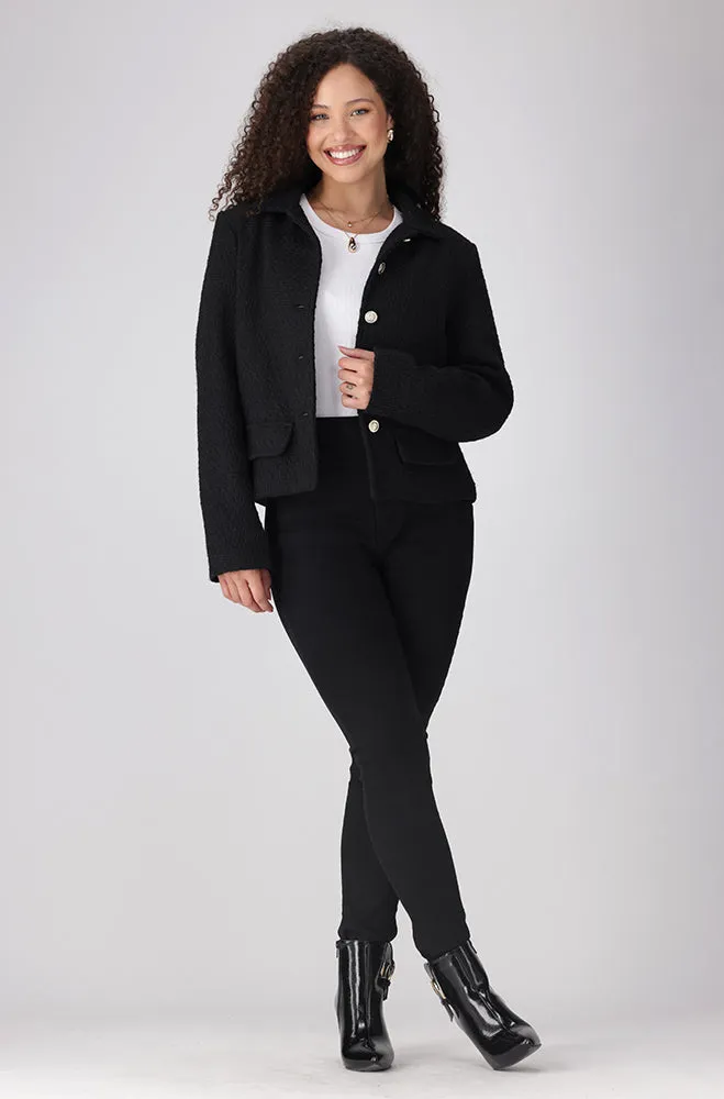 Else Boucle Jacket _ 156413 _ Black sold by Dunns product image thumbnail 4