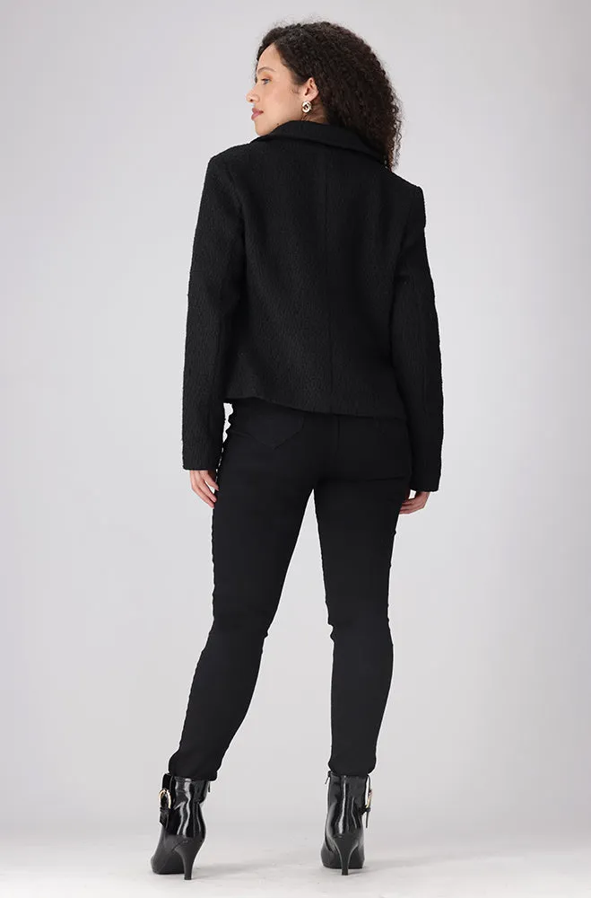 Else Boucle Jacket _ 156413 _ Black sold by Dunns product image thumbnail 5
