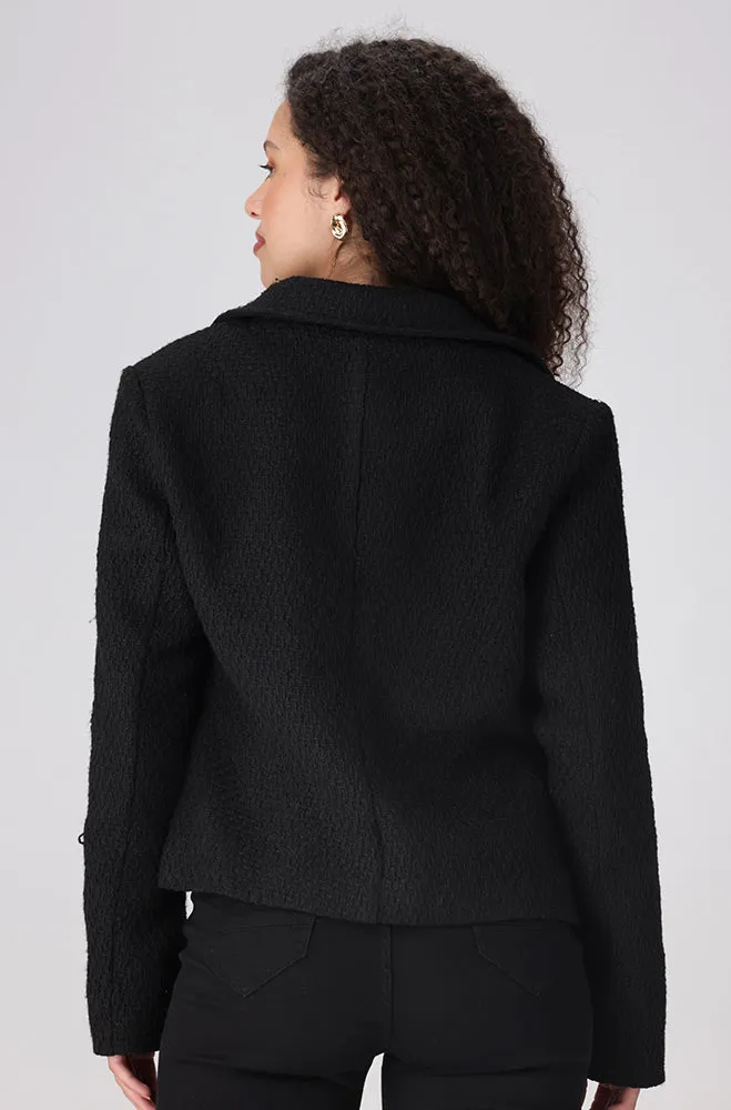 Else Boucle Jacket _ 156413 _ Black sold by Dunns product image thumbnail 3