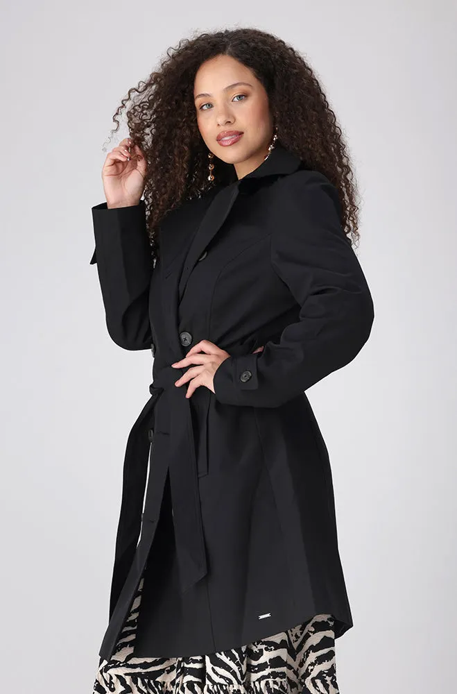 ELOISE TRENCH COAT _ 155905 _ Black sold by Dunns product image thumbnail 2