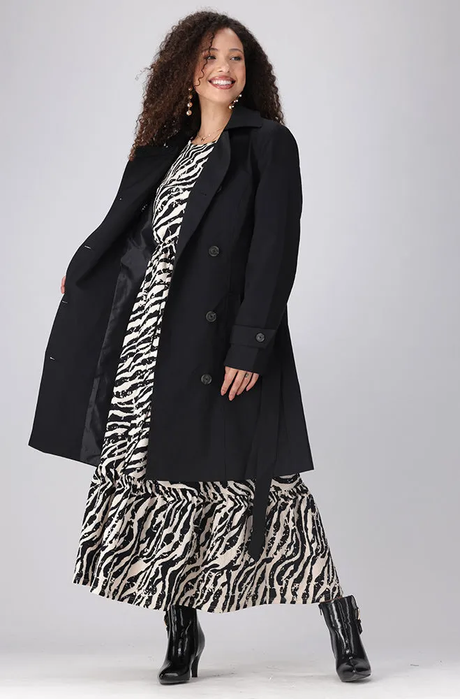ELOISE TRENCH COAT _ 155905 _ Black sold by Dunns product image thumbnail 4