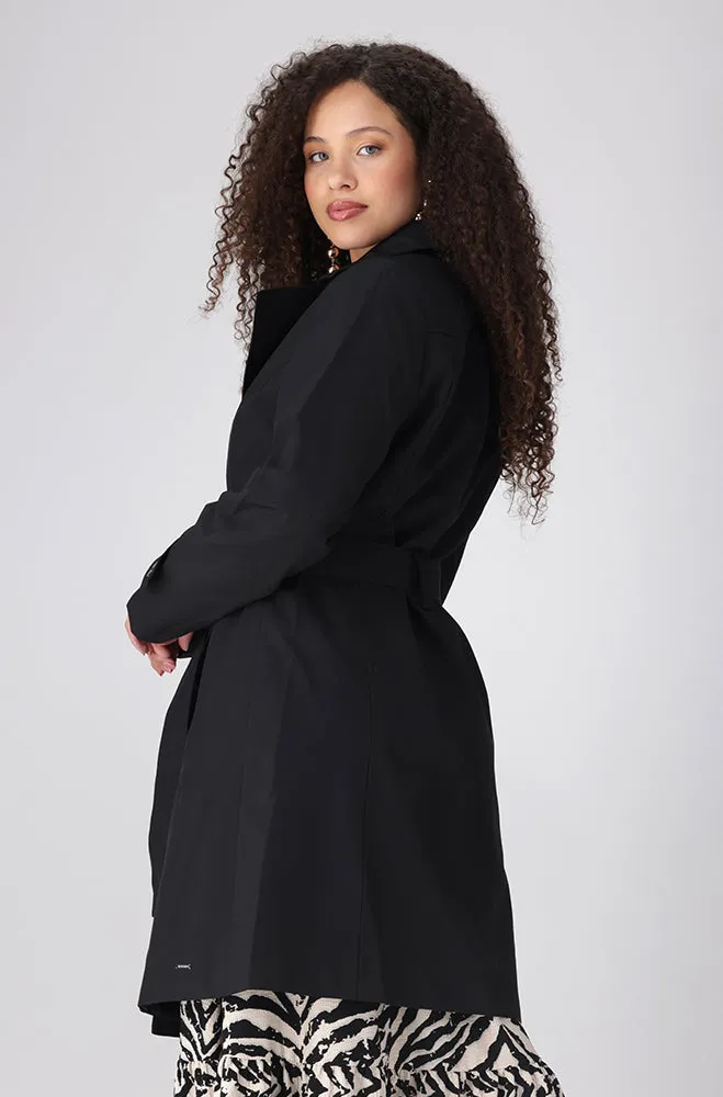 ELOISE TRENCH COAT _ 155905 _ Black sold by Dunns product image thumbnail 3