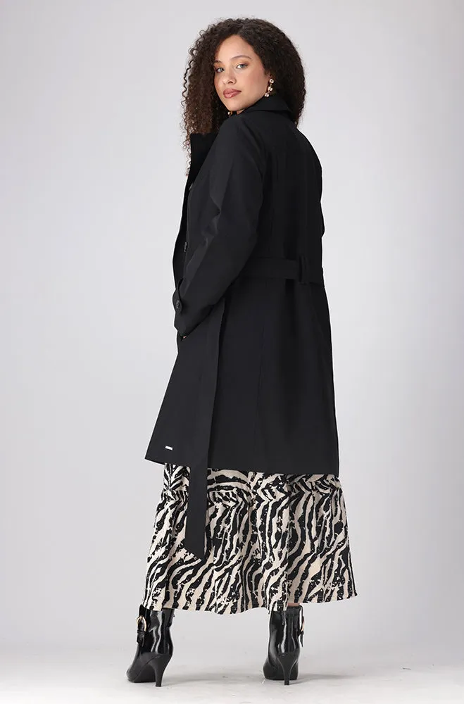 ELOISE TRENCH COAT _ 155905 _ Black sold by Dunns product image thumbnail 5