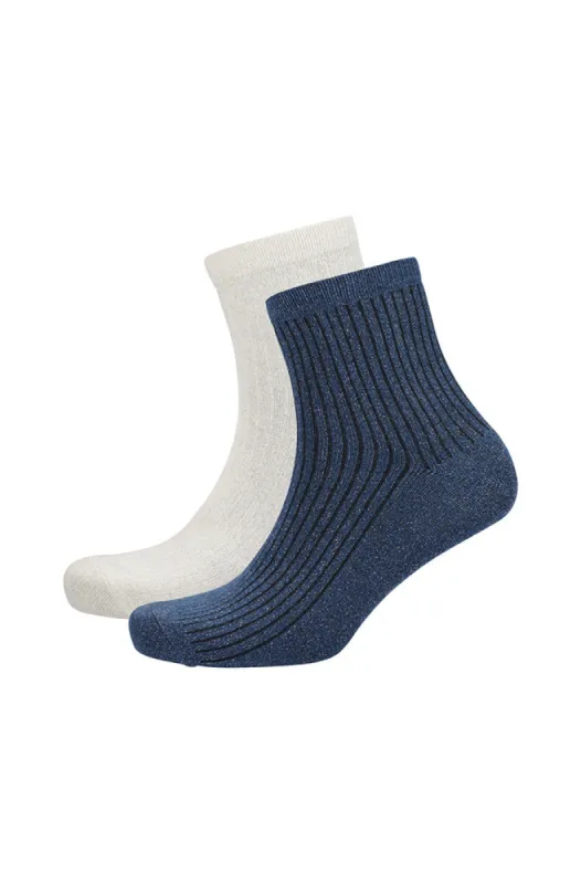 Glitter Low Cut Socks 2pk _ 152724 _ Teal sold by Dunns