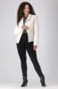 Cleo Quilted Pu Biker Jacket _ 155808 _ Cream sold by Dunns