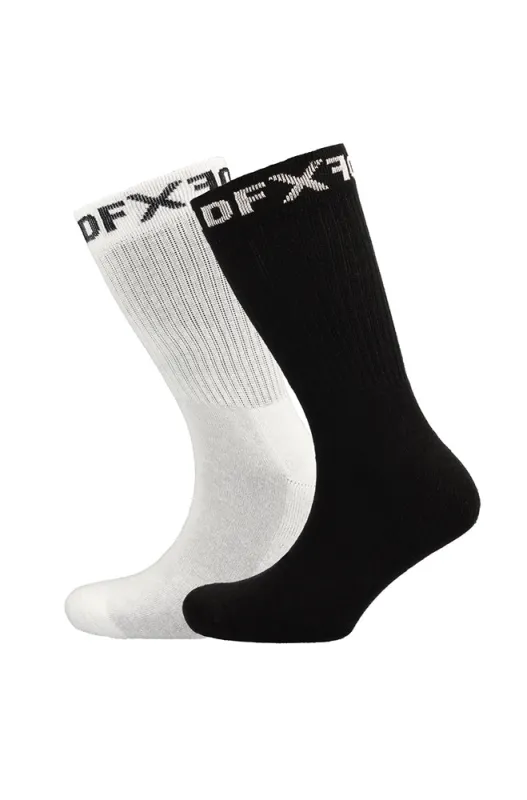 Dfdx Reverse Sports  Socks 2pk _ 157213 _ Black sold by Dunns