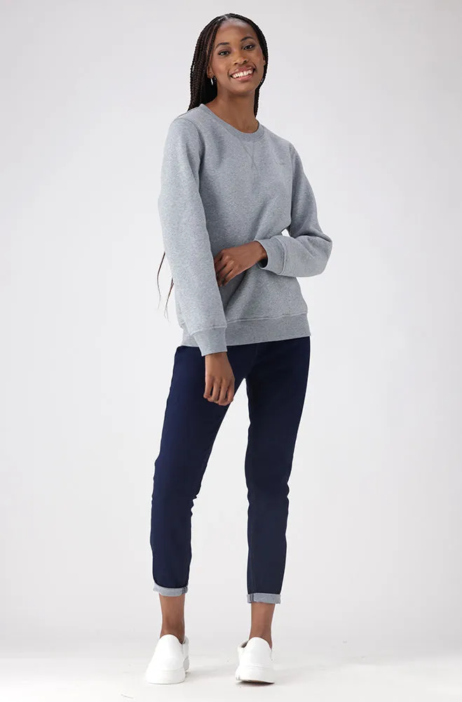 Brooklyn Fleece Crew Neck _ 155778 _ Grey Mel sold by Dunns product image thumbnail 4