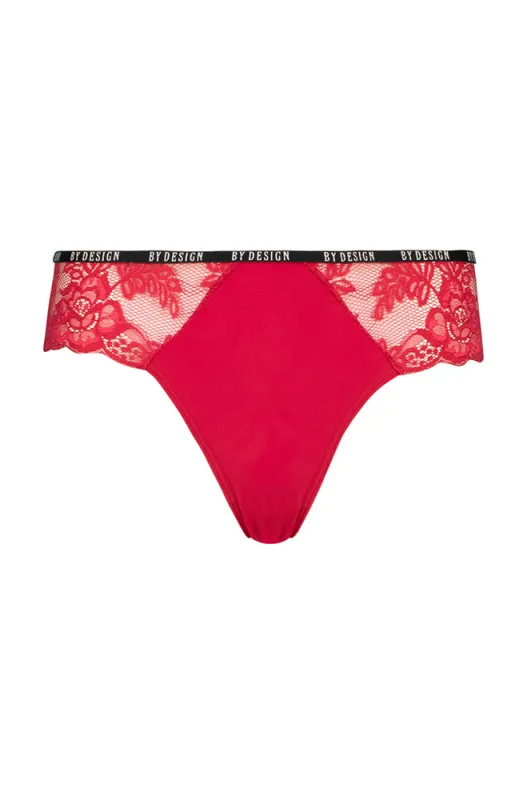 Tess Branded Elastic Bikini _ 159655 _ Red sold by Dunns