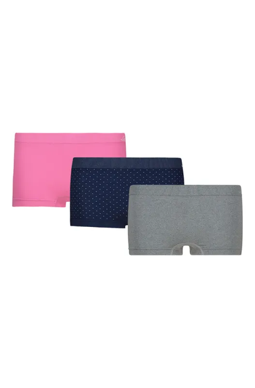 May Seamfree Boyleg 3pk _ 158840 _ Navy sold by Dunns