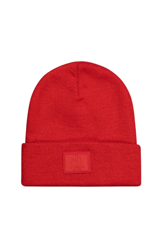 Allaire Turn Up Basic Beanie _ 158165 _ Red sold by Dunns