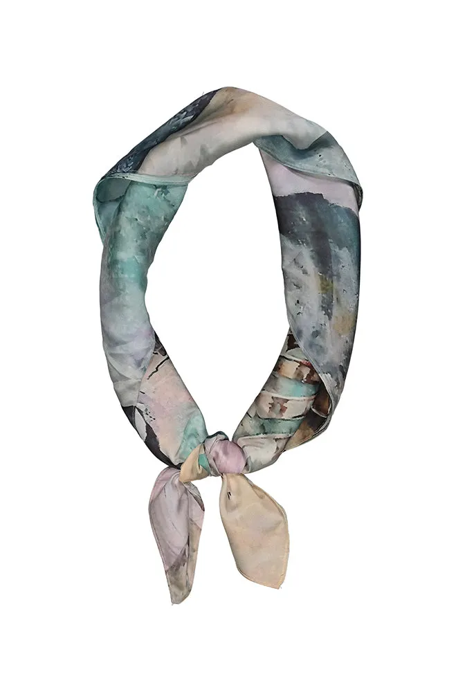 Tayla Printed Satin Scarf _ 156242 _ Multi sold by Dunns