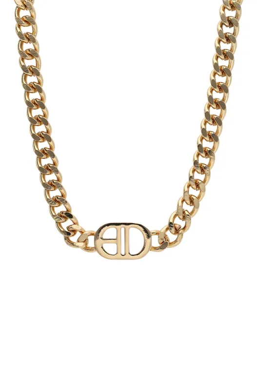 JESSICA CHUNKY CHAIN NECKLACE _ 158442 _ Gold sold by Dunns