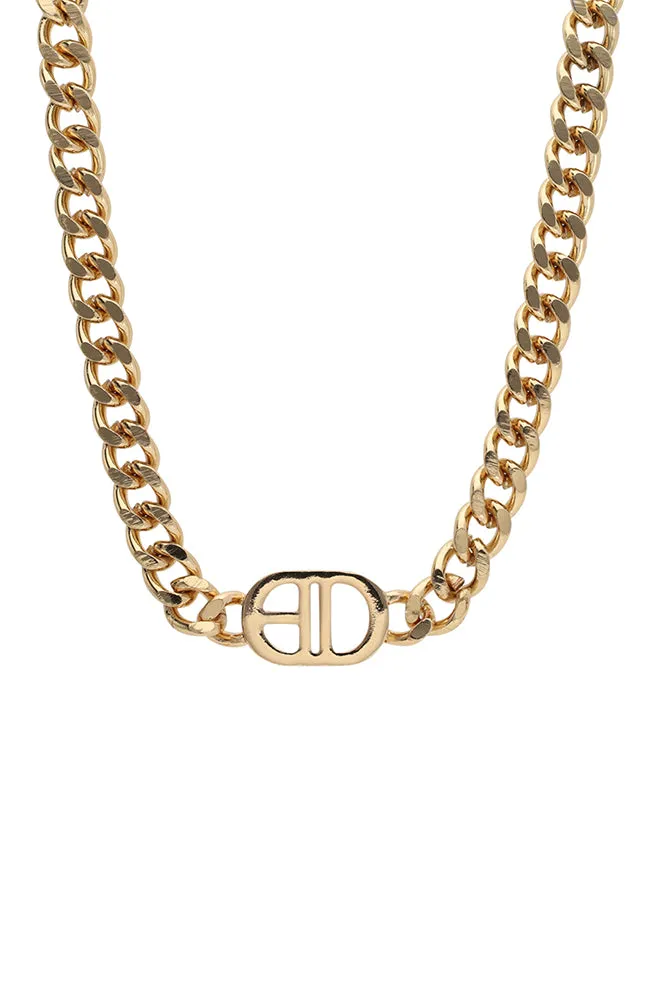 JESSICA CHUNKY CHAIN NECKLACE _ 158442 _ Gold sold by Dunns