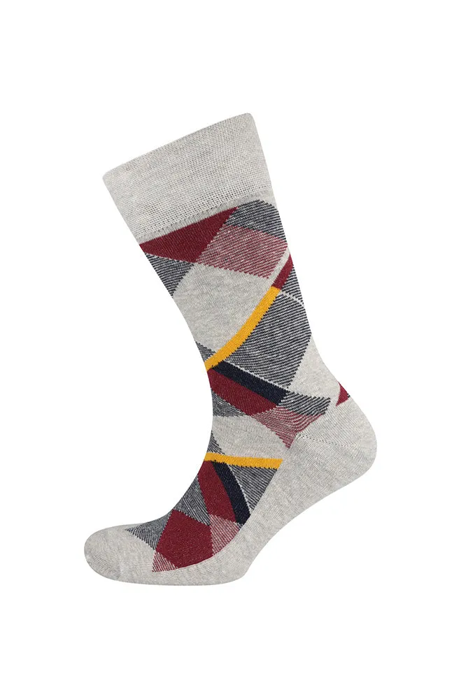 Vance Single Sock _ 156949 _ Grey Mel sold by Dunns