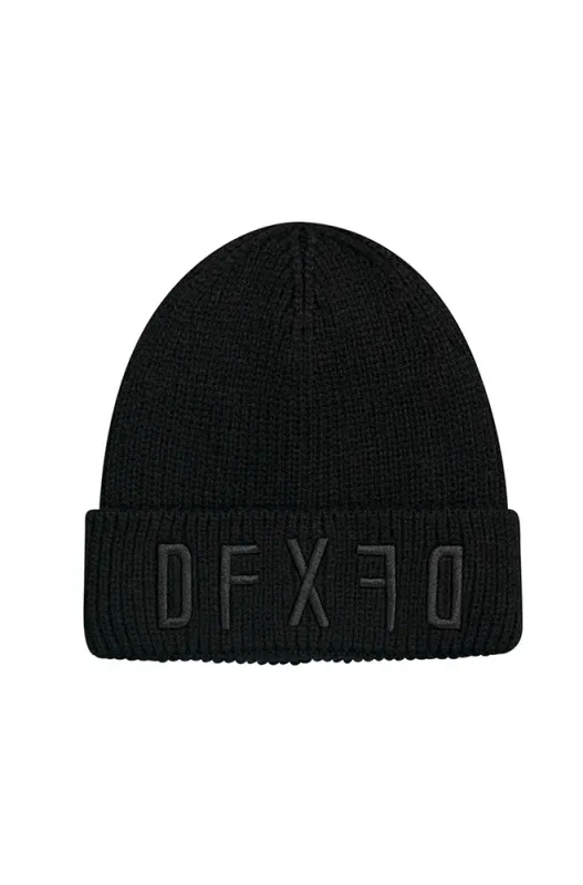 Martin Ribbed Beanie _ 159594 _ Black sold by Dunns