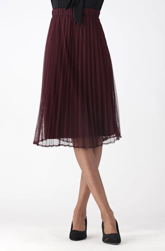 EMILIA PLEATED MIDI SKIRT sold by Dunns