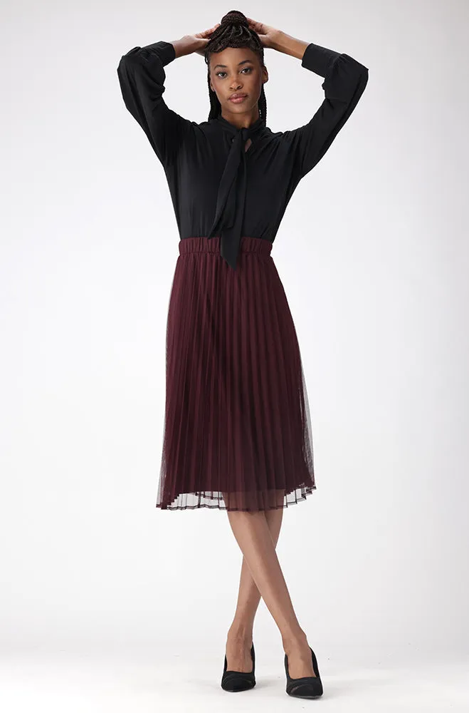 EMILIA PLEATED MIDI SKIRT sold by Dunns product image thumbnail 4