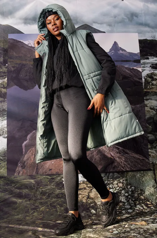 Gia Sleeveless Puffer Jacket _ 155730 _ Sage sold by Dunns