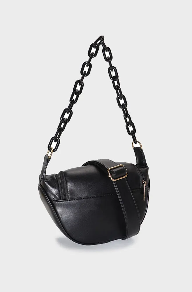 Layla Quilted Moonbag _ 158476 _ Black sold by Dunns product image thumbnail 2