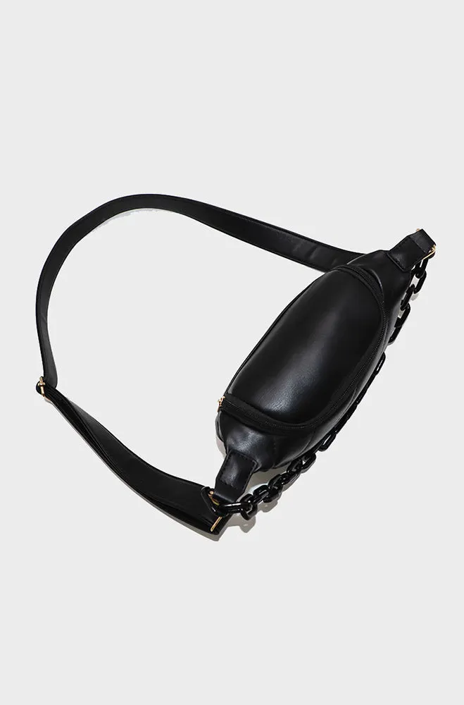 Layla Quilted Moonbag _ 158476 _ Black sold by Dunns product image thumbnail 4