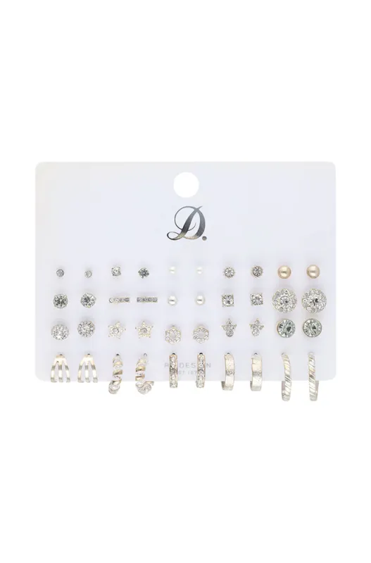 Kristy 20 Pack Earings _ 139389 _ Silver sold by Dunns