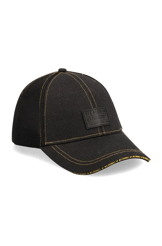 Siv Coated Trucker Peakcap _ 159642 _ Black sold by Dunns