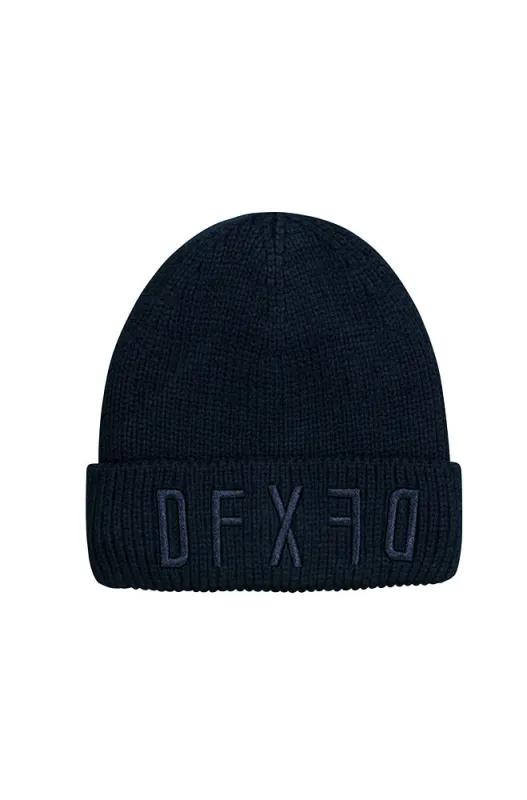 Martin Ribbed Beanie _ 159587 _ Navy sold by Dunns