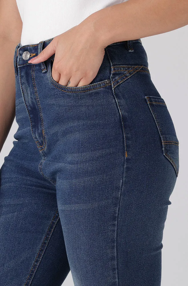 Eve High Rise Skinny Cropped _ 158581 _ Dark Wash sold by Dunns product image thumbnail 2