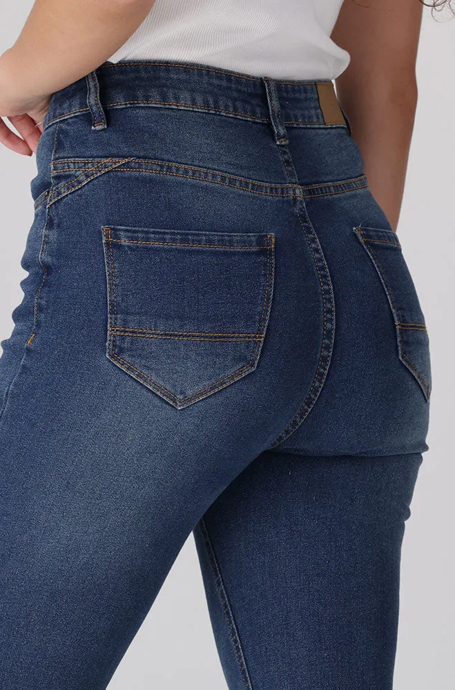 Eve High Rise Skinny Cropped _ 158581 _ Dark Wash sold by Dunns product image thumbnail 3