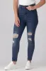 Eve High Rise Skinny Cropped _ 158581 _ Dark Wash sold by Dunns