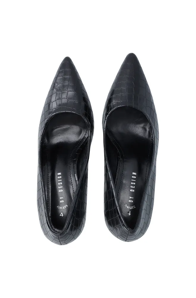 Faye Croc Heel _ 157972 _ Black sold by Dunns product image thumbnail 4