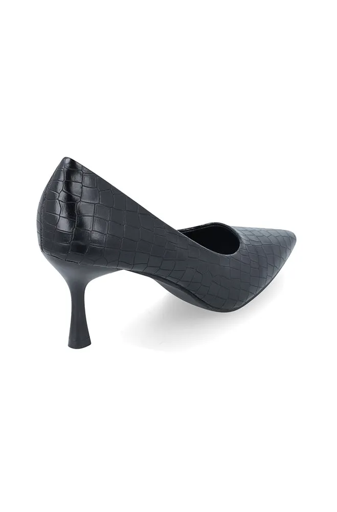 Faye Croc Heel _ 157972 _ Black sold by Dunns product image thumbnail 3