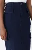 Lala Mid Length Utility Skirt _ 159360 _ Mid Wash sold by Dunns