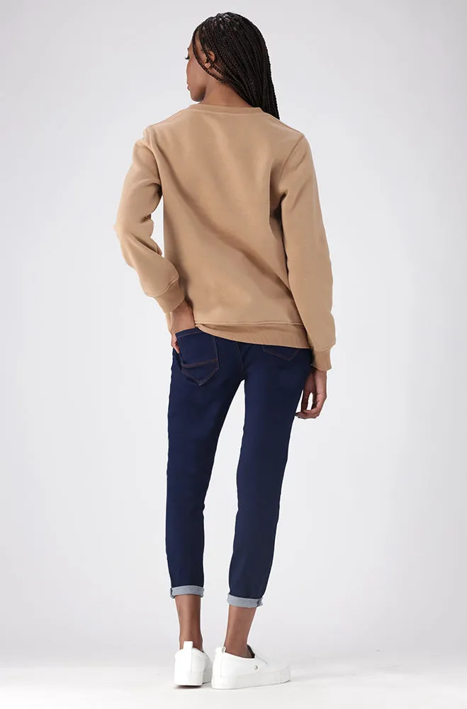 Brooklyn Fleece Crew Neck _ 155788 _ Taupe sold by Dunns product image thumbnail 5