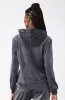 BRITNEY VELOUR HOODIE _ 156121 _ Charcoal sold by Dunns