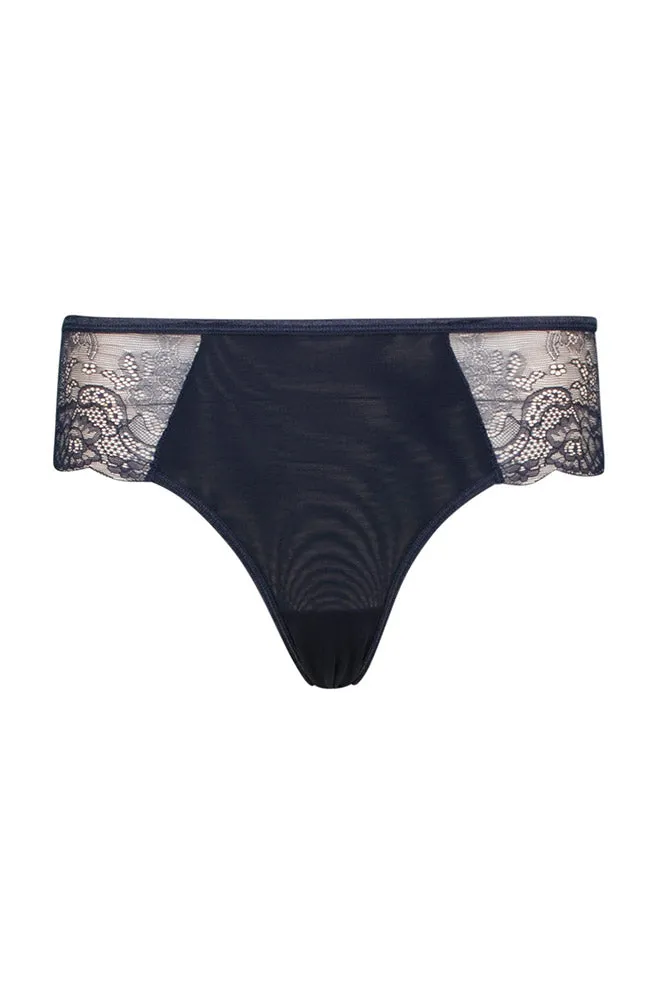 Opal Meshlace Boyleg _ 159738 _ Navy sold by Dunns