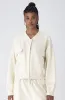 Vida Fleece Bomber Top _ 158570 _ Cream sold by Dunns