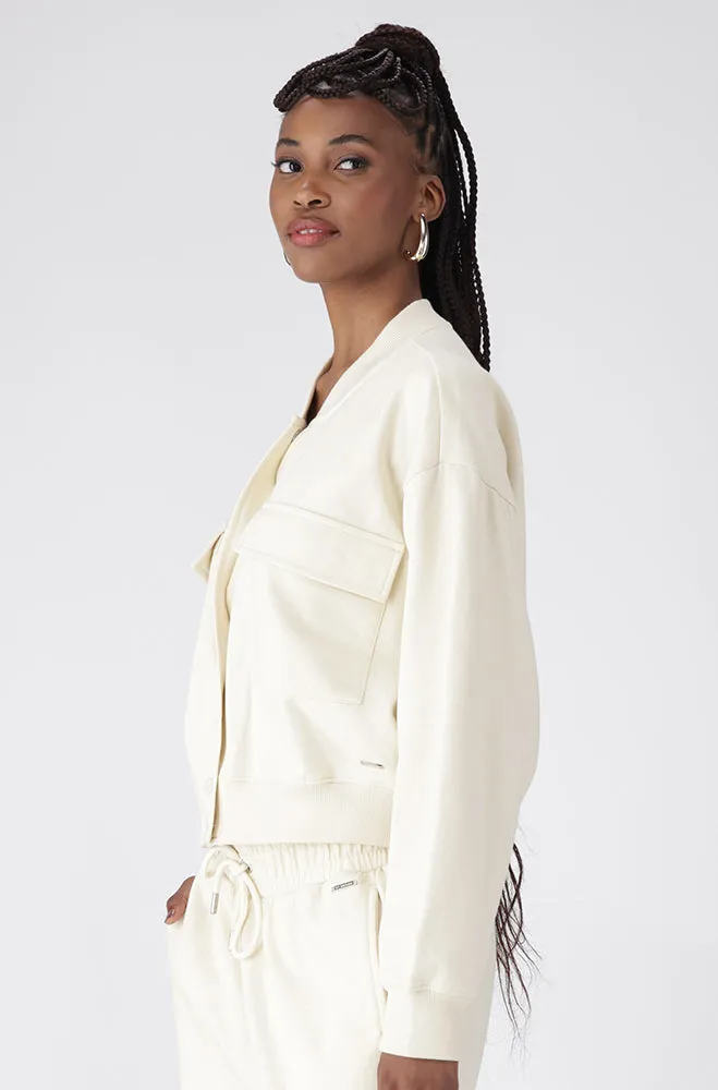 VIDA FLEECE BOMBER TOP sold by Dunns product image thumbnail 3