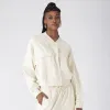 Vida Fleece Bomber Top _ 158570 _ Cream sold by Dunns