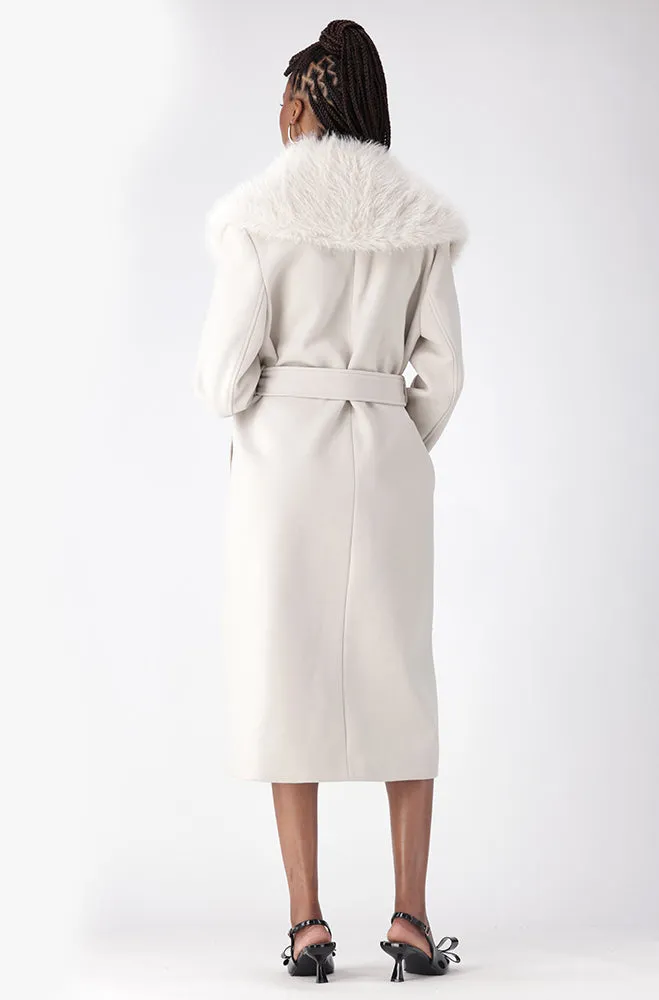 Lisa Melton Coat _ 155794 _ Cream sold by Dunns product image thumbnail 4