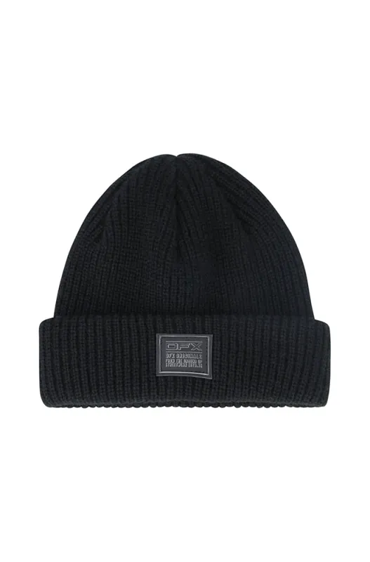 Will Ribbed Fisherman Beanie _ 159600 _ Black sold by Dunns