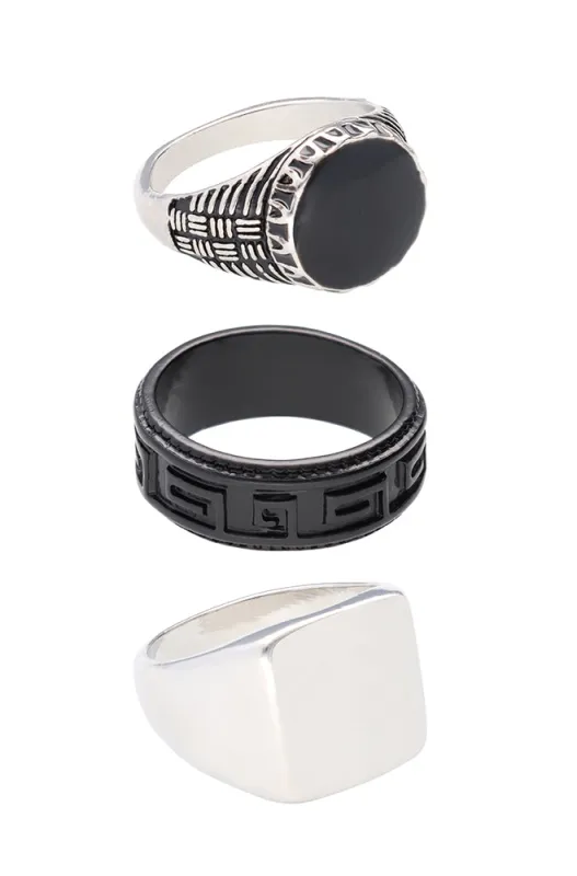 Connor 3 Pack Rings _ 154382 _ Multi sold by Dunns