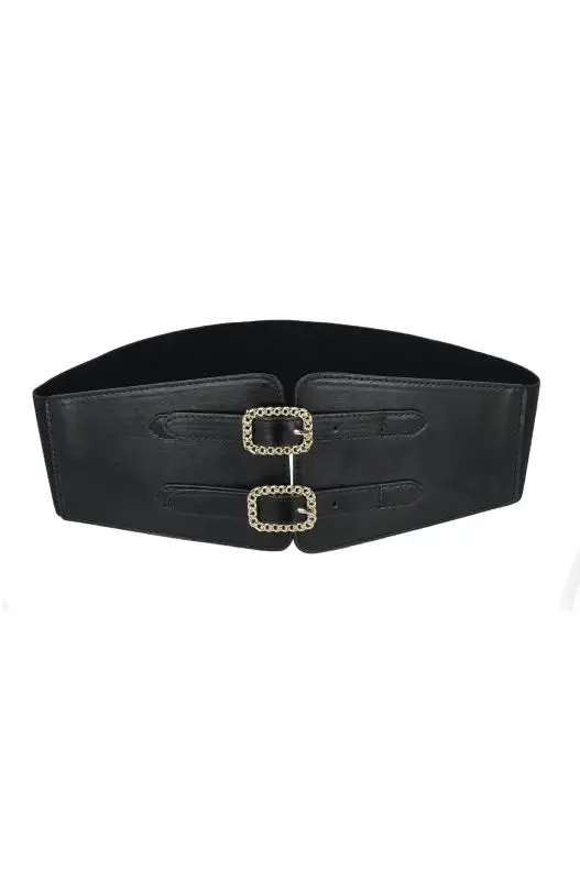 Jocy Elasticted Waist Belt _ 147945 _ Black sold by Dunns