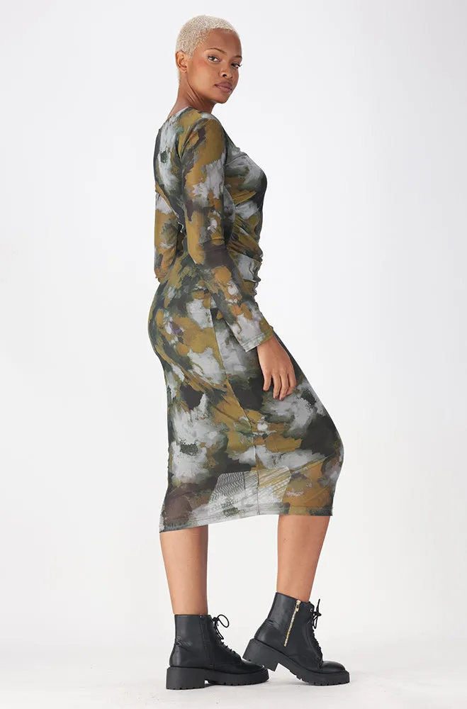 Jules Mesh Bodycon Dress _ 158826 _ Multi sold by Dunns product image thumbnail 3
