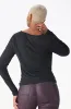 Emily Drape Neck Top _ 160566 _ Black sold by Dunns