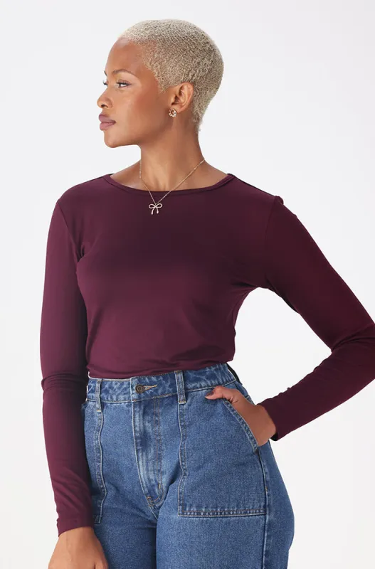 Cleo Crew Neck Tee _ 158074 _ Purple sold by Dunns