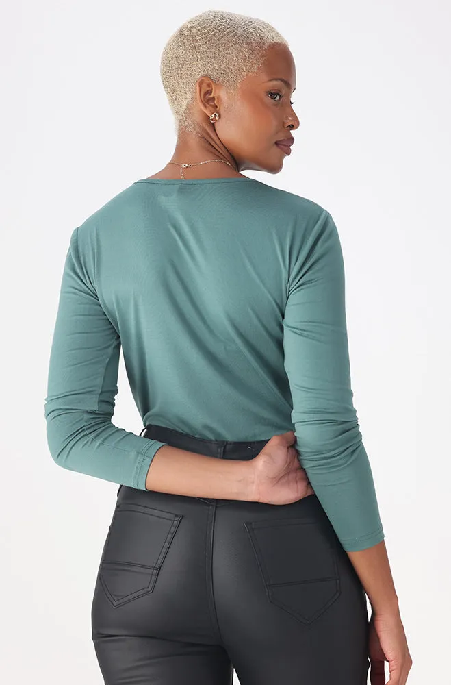 Cleo Crew Neck Tee _ 158041 _ Sage sold by Dunns product image thumbnail 3