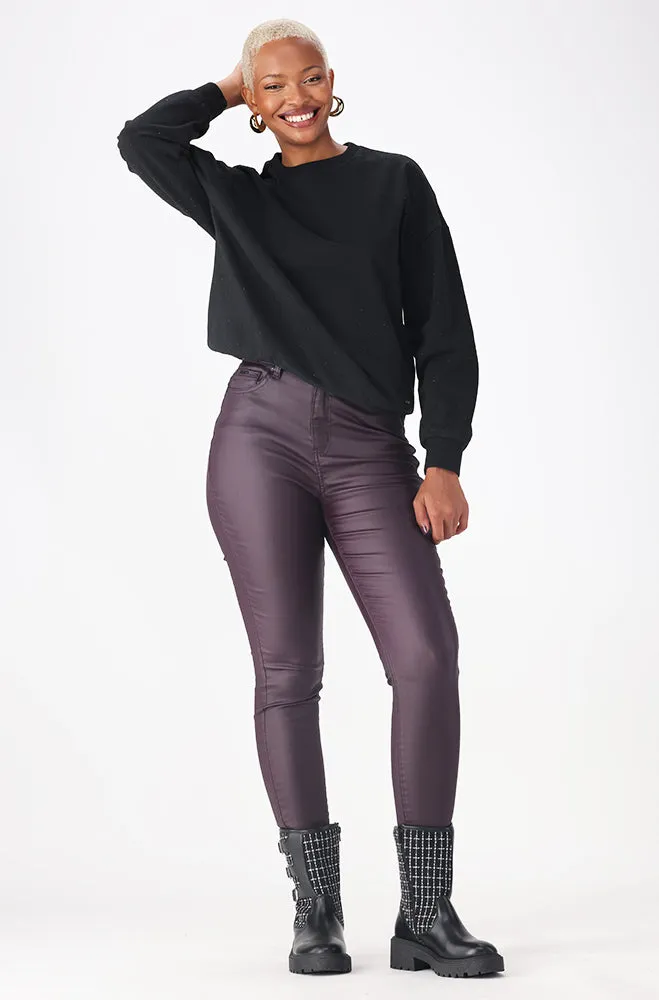 Mia Rhinestone Crewneck Top _ 156281 _ Black sold by Dunns product image thumbnail 4